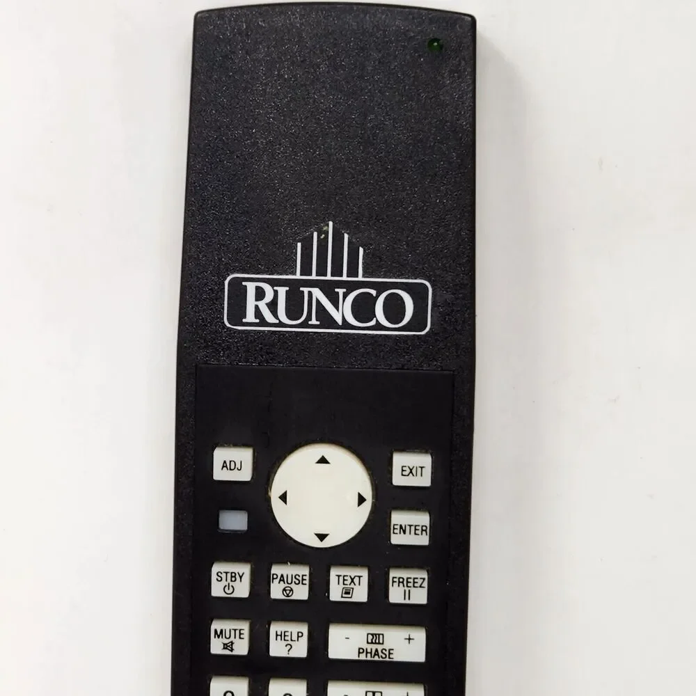 RUNCO R763113 DTV-1100HD PROJECTOR REMOTE CONTROL BLACK TESTED WORKS